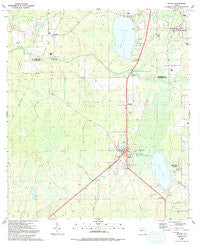 Waldo Florida Historical topographic map, 1:24000 scale, 7.5 X 7.5 Minute, Year 1991