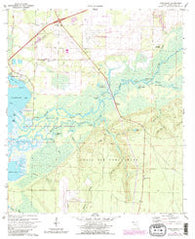 Ward Basin Florida Historical topographic map, 1:24000 scale, 7.5 X 7.5 Minute, Year 1970