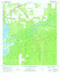 Ward Basin Florida Historical topographic map, 1:24000 scale, 7.5 X 7.5 Minute, Year 1970