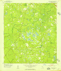 Warrior Swamp Florida Historical topographic map, 1:24000 scale, 7.5 X 7.5 Minute, Year 1954