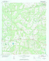 Waukeenah Florida Historical topographic map, 1:24000 scale, 7.5 X 7.5 Minute, Year 1955