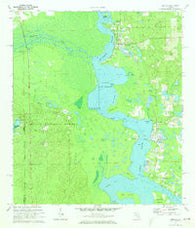 Welaka Florida Historical topographic map, 1:24000 scale, 7.5 X 7.5 Minute, Year 1970