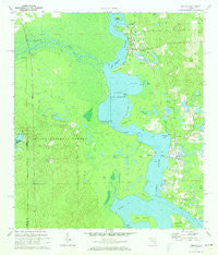 Welaka Florida Historical topographic map, 1:24000 scale, 7.5 X 7.5 Minute, Year 1970