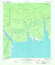 West Bay Florida Historical topographic map, 1:24000 scale, 7.5 X 7.5 Minute, Year 1943