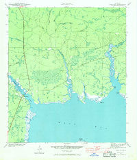 West Bay Florida Historical topographic map, 1:24000 scale, 7.5 X 7.5 Minute, Year 1943