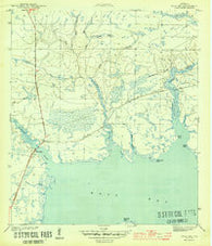 West Bay Florida Historical topographic map, 1:31680 scale, 7.5 X 7.5 Minute, Year 1944