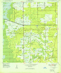 West Dixie Bend Florida Historical topographic map, 1:24000 scale, 7.5 X 7.5 Minute, Year 1949