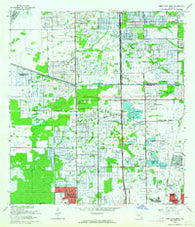 West Dixie Bend Florida Historical topographic map, 1:24000 scale, 7.5 X 7.5 Minute, Year 1962