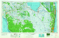 West Palm Beach Florida Historical topographic map, 1:250000 scale, 1 X 2 Degree, Year 1956
