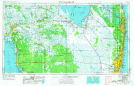 West Palm Beach Florida Historical topographic map, 1:250000 scale, 1 X 2 Degree, Year 1956