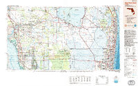 West Palm Beach Florida Historical topographic map, 1:250000 scale, 1 X 2 Degree, Year 1987