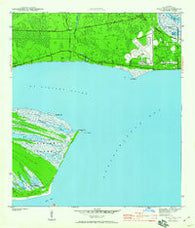 West Pass Florida Historical topographic map, 1:24000 scale, 7.5 X 7.5 Minute, Year 1943