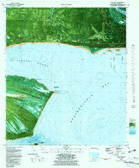 West Pass Florida Historical topographic map, 1:24000 scale, 7.5 X 7.5 Minute, Year 1982