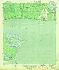 West Pass Florida Historical topographic map, 1:31680 scale, 7.5 X 7.5 Minute, Year 1943