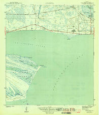 West Pass Florida Historical topographic map, 1:31680 scale, 7.5 X 7.5 Minute, Year 1943