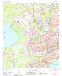 West Pensacola Florida Historical topographic map, 1:24000 scale, 7.5 X 7.5 Minute, Year 1970