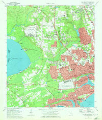 West Pensacola Florida Historical topographic map, 1:24000 scale, 7.5 X 7.5 Minute, Year 1970