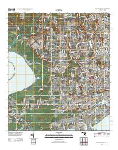 West Pensacola Florida Historical topographic map, 1:24000 scale, 7.5 X 7.5 Minute, Year 2012