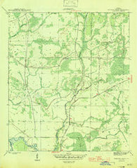 Wetappo Creek Florida Historical topographic map, 1:31680 scale, 7.5 X 7.5 Minute, Year 1945