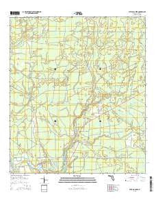 Wetappo Creek Florida Current topographic map, 1:24000 scale, 7.5 X 7.5 Minute, Year 2015
