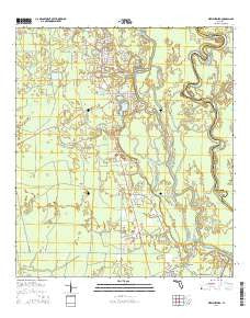 Wewahitchka Florida Current topographic map, 1:24000 scale, 7.5 X 7.5 Minute, Year 2015
