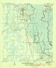 Wewahitchka Florida Historical topographic map, 1:31680 scale, 7.5 X 7.5 Minute, Year 1945