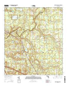 White Springs East Florida Current topographic map, 1:24000 scale, 7.5 X 7.5 Minute, Year 2015