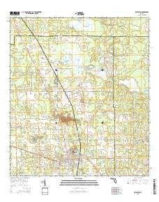 Williston Florida Current topographic map, 1:24000 scale, 7.5 X 7.5 Minute, Year 2015