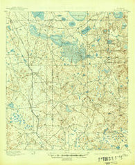 Williston Florida Historical topographic map, 1:62500 scale, 15 X 15 Minute, Year 1895
