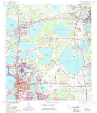 Winter Haven Florida Historical topographic map, 1:24000 scale, 7.5 X 7.5 Minute, Year 1959