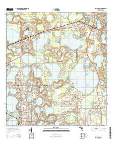 Winter Haven Florida Current topographic map, 1:24000 scale, 7.5 X 7.5 Minute, Year 2015