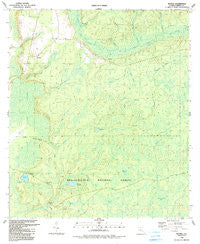 Woods Florida Historical topographic map, 1:24000 scale, 7.5 X 7.5 Minute, Year 1990
