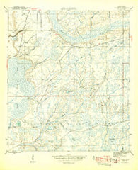 Woods Florida Historical topographic map, 1:31680 scale, 7.5 X 7.5 Minute, Year 1945
