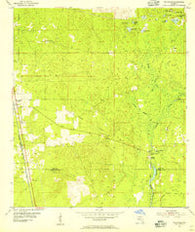 Woodville Florida Historical topographic map, 1:24000 scale, 7.5 X 7.5 Minute, Year 1954