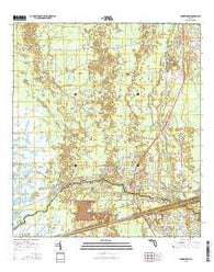 Yankeetown Florida Current topographic map, 1:24000 scale, 7.5 X 7.5 Minute, Year 2015