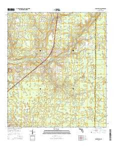 Youngstown Florida Current topographic map, 1:24000 scale, 7.5 X 7.5 Minute, Year 2015