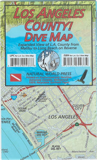 Buy map Frankos map of Los Angeles County coast diving : details of Palos Verdes Peninsula on reverse side of map