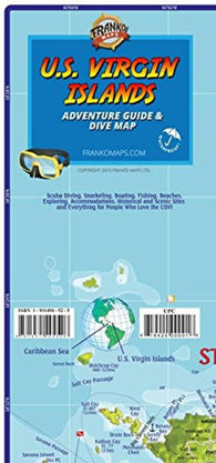 Buy map Caribbean Map, US Virgin Islands Guide and Dive, folded, 2015