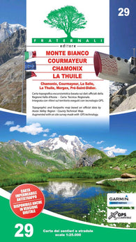 Buy map 29- Monte Bianco, Courmayeur, Chamonix, La Thuile