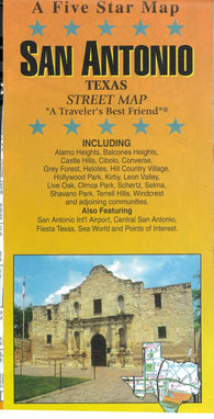 Buy map San Antonio, Texas, Street Map