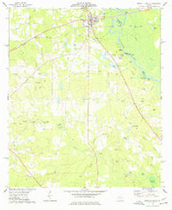 Abbeville South Georgia Historical topographic map, 1:24000 scale, 7.5 X 7.5 Minute, Year 1974