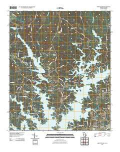 Abbottsford Georgia Historical topographic map, 1:24000 scale, 7.5 X 7.5 Minute, Year 2011
