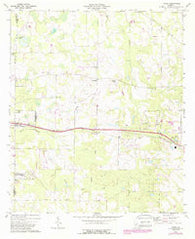 Acree Georgia Historical topographic map, 1:24000 scale, 7.5 X 7.5 Minute, Year 1973