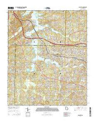 Acworth Georgia Current topographic map, 1:24000 scale, 7.5 X 7.5 Minute, Year 2014