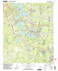 Acworth Georgia Historical topographic map, 1:24000 scale, 7.5 X 7.5 Minute, Year 1992