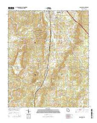 Adairsville Georgia Current topographic map, 1:24000 scale, 7.5 X 7.5 Minute, Year 2014