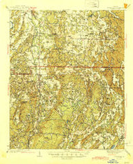 Adairsville Georgia Historical topographic map, 1:62500 scale, 15 X 15 Minute, Year 1944