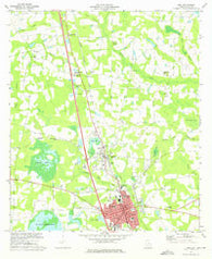 Adel Georgia Historical topographic map, 1:24000 scale, 7.5 X 7.5 Minute, Year 1973