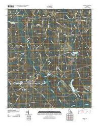 Adrian Georgia Historical topographic map, 1:24000 scale, 7.5 X 7.5 Minute, Year 2011