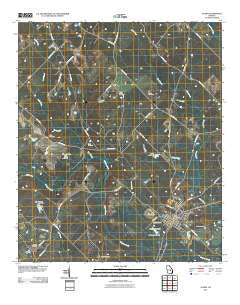 Alamo Georgia Historical topographic map, 1:24000 scale, 7.5 X 7.5 Minute, Year 2011